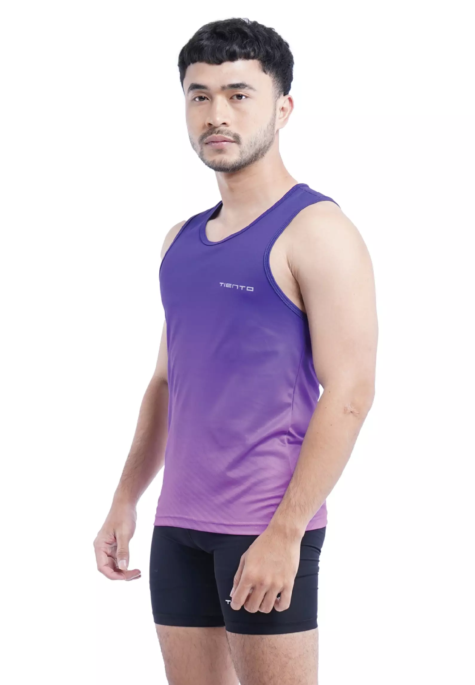 Tiento Jersey Running Baju Olahraga Lari Pria Singlet Lekbong Kaos Dryfit Xceleration Men