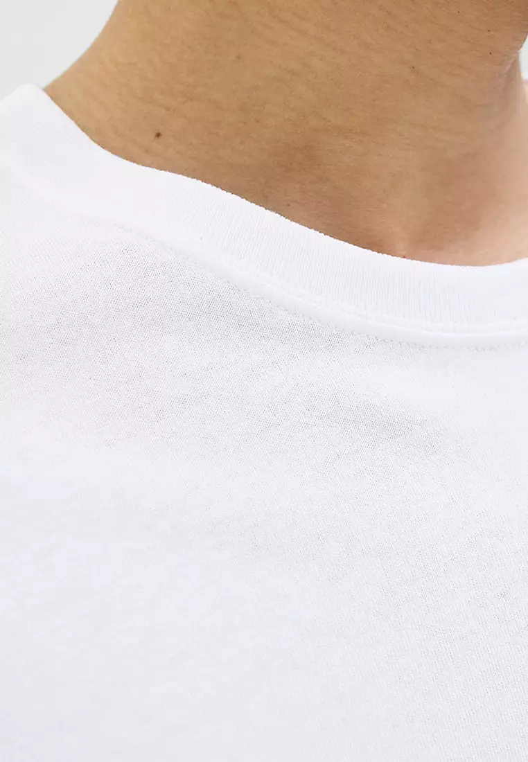 Short Sleeves Chest Crew Neck Tee