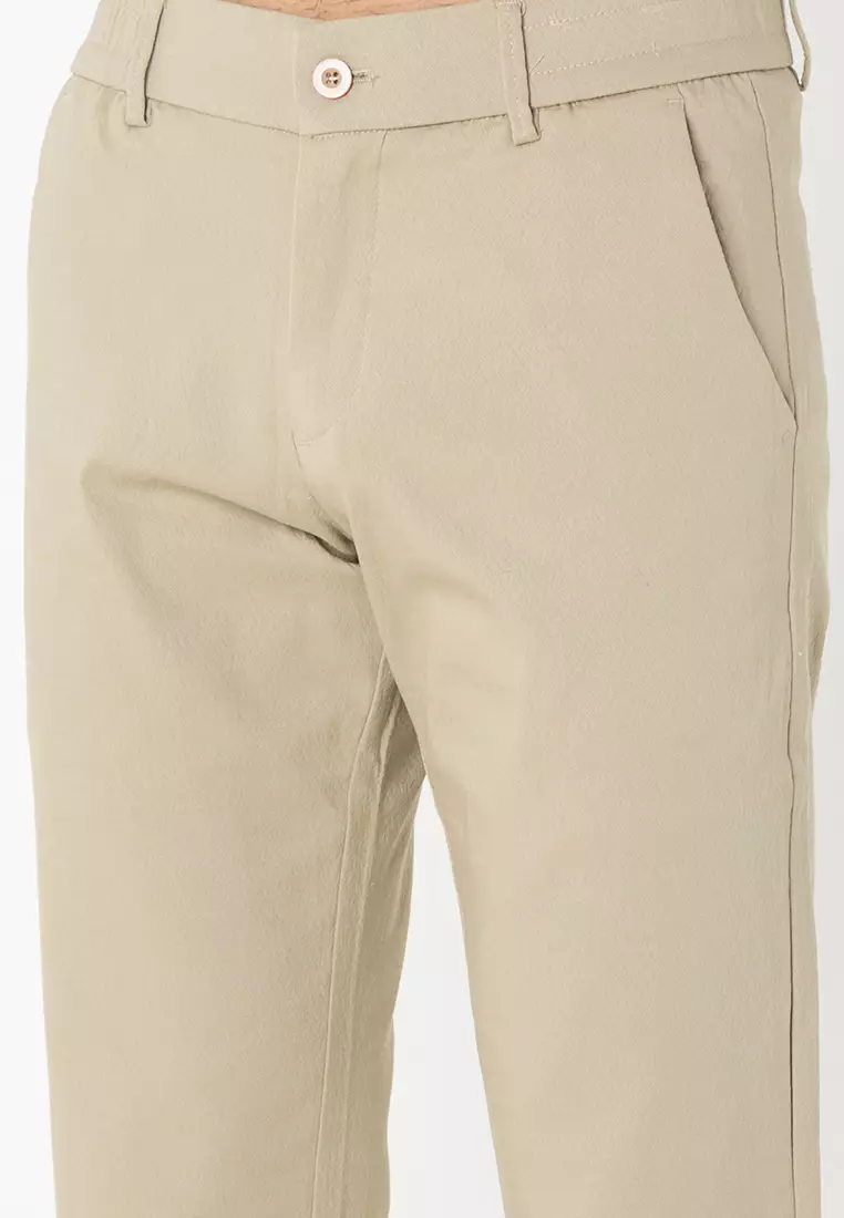 Buttoned Cropped Pants