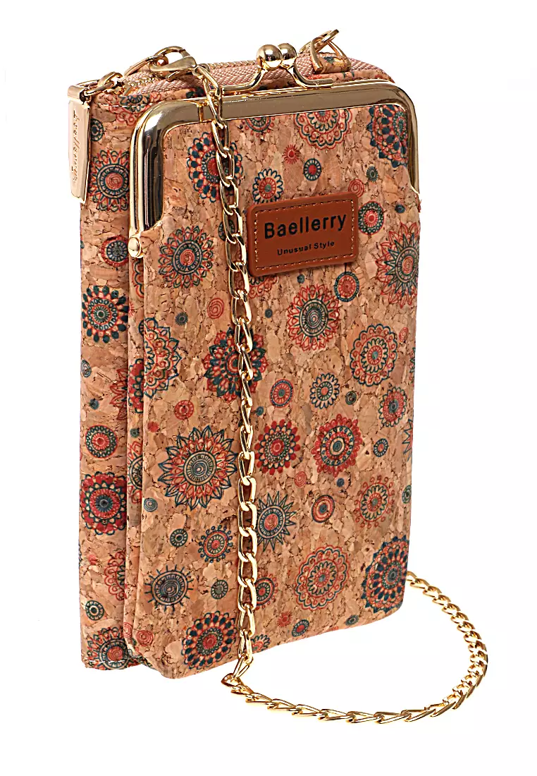 Tas Selempang Wanita Sun Flower Dompet Sling Bag Multifungsi Many Slot Material Kulit Leather ORIGINAL