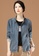 A-IN GIRLS blue Fashion Stand-Collar Denim Jacket A98C9AAD478BACGS_3