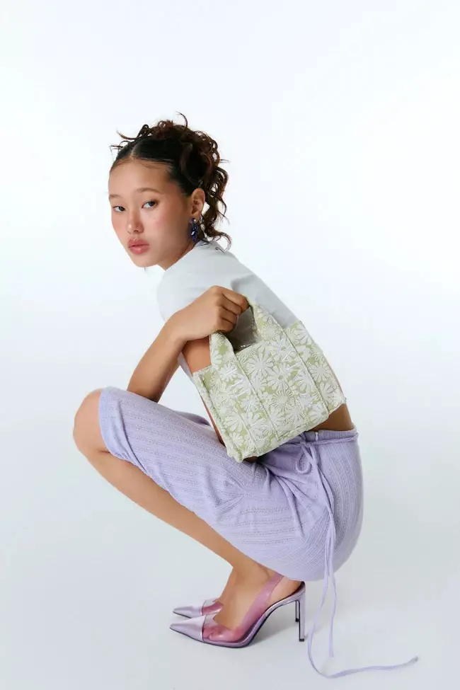 Pure Flower in Forest Micro Box Tote Bag