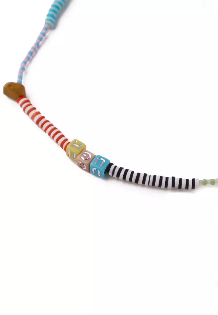 "Ugh" Heishi And Beads Necklace