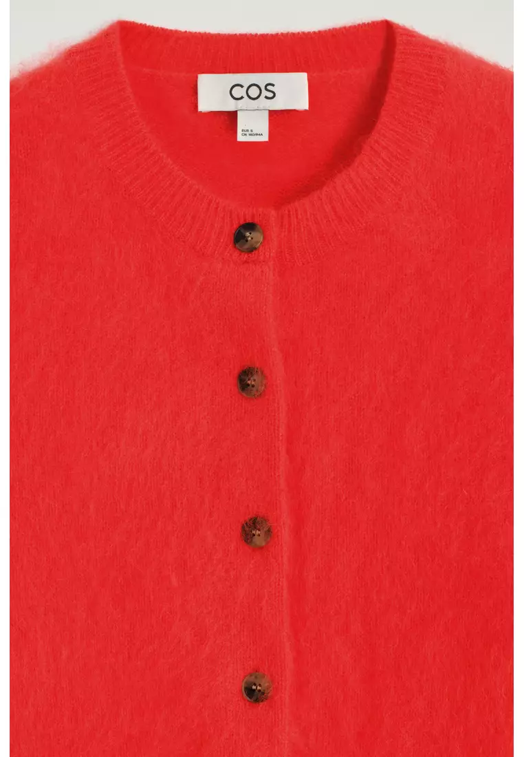 BRUSHED MERINO WOOL CARDIGAN