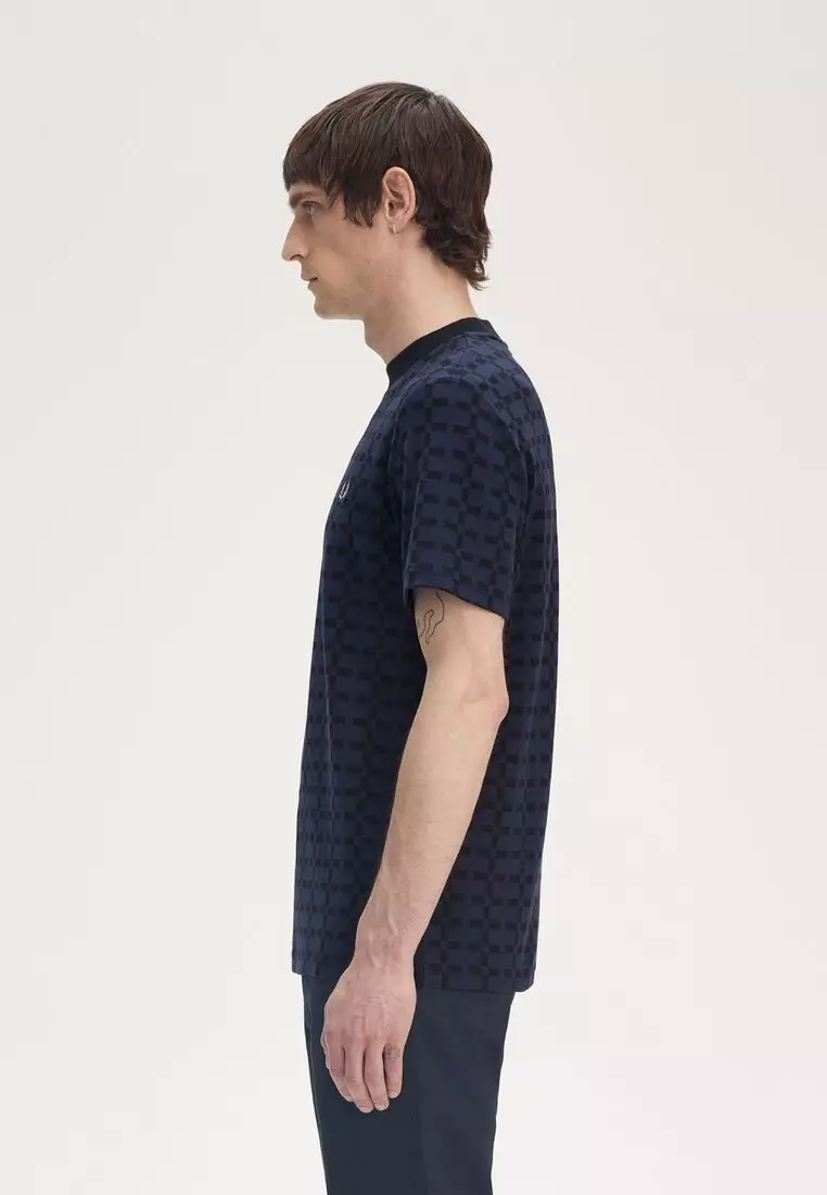 Buy Fred Perry Fred Perry M9864 GEOMETRIC JACQUARD T-SHIRT