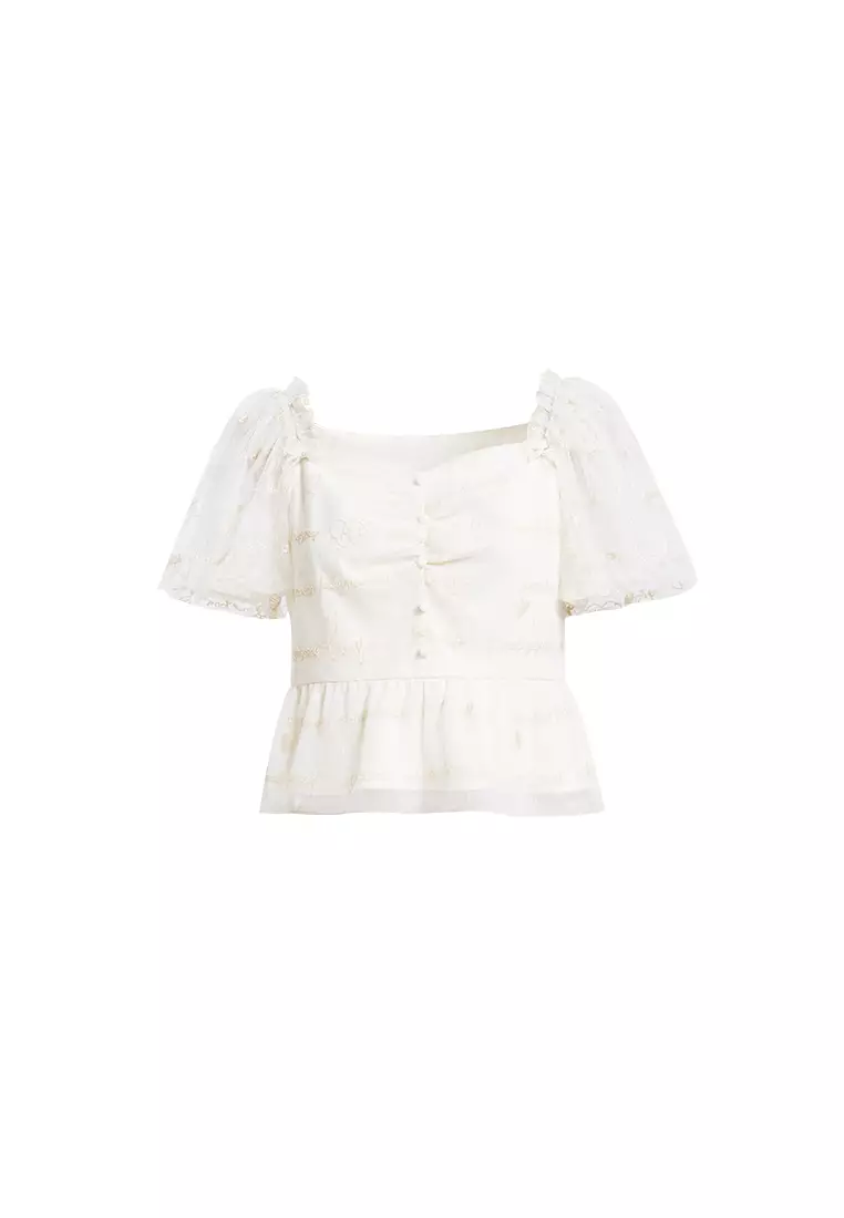 【新品】THE TOÉ Epidavrou Puff Sleeve Blouse Epidavrou Puff Sleeve Blouse – THE TOÉ