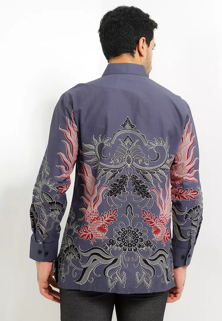 Kemeja Body Fit Batik Manuk Kembar 2