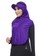 Attiqa Active purple Long Runner- Purple list Black, Sport Hijab 9FF86AA87E153AGS_3
