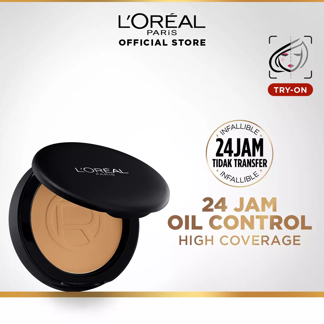 L’Oreal Paris Infallible Oil Killer High Coverage Powder - 250 Radiant Sand