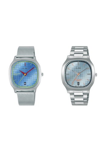 ALBA PHILIPPINES silver Alba By Seiko Gift Set Bundle For His & Hers (AG8L05 + AS9L77) DC564AC538C85BGS_1