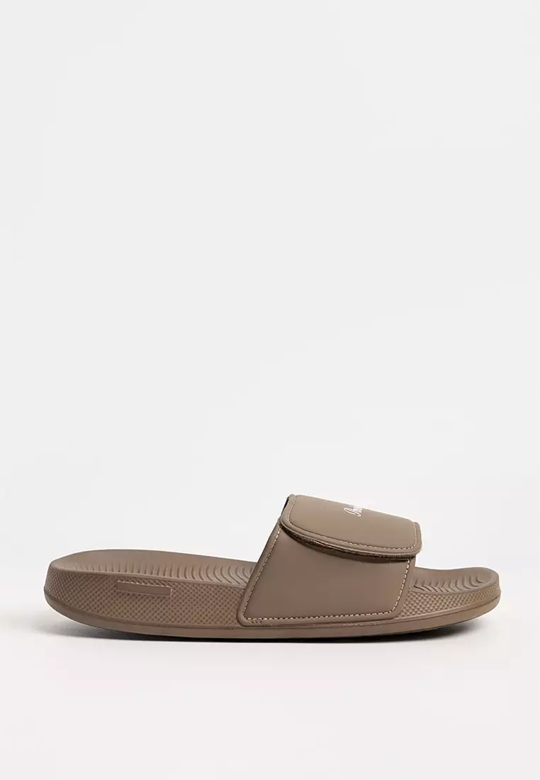 Men's Velcro Slides with Textured Sole