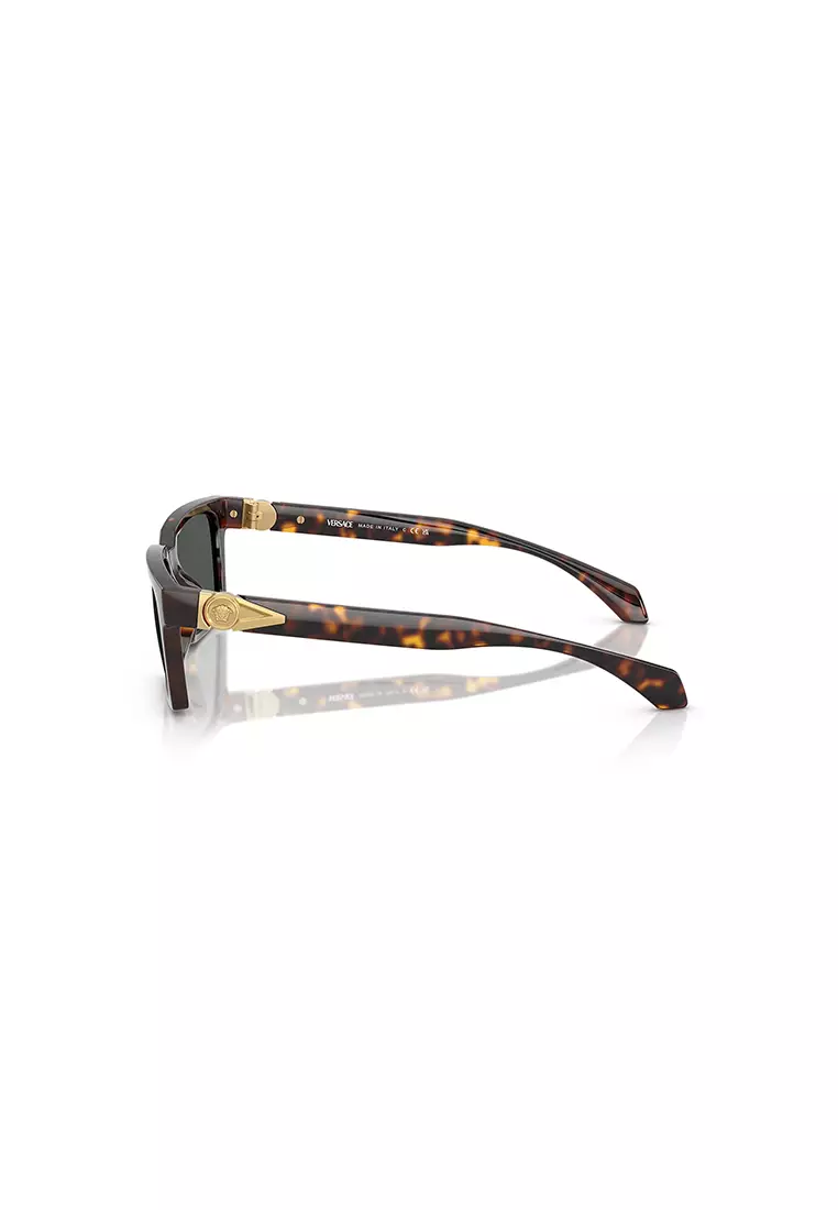 [Buy 1 Gift 3] Men's Rectangle Frame Brown Injected Sunglasses - VE4490U