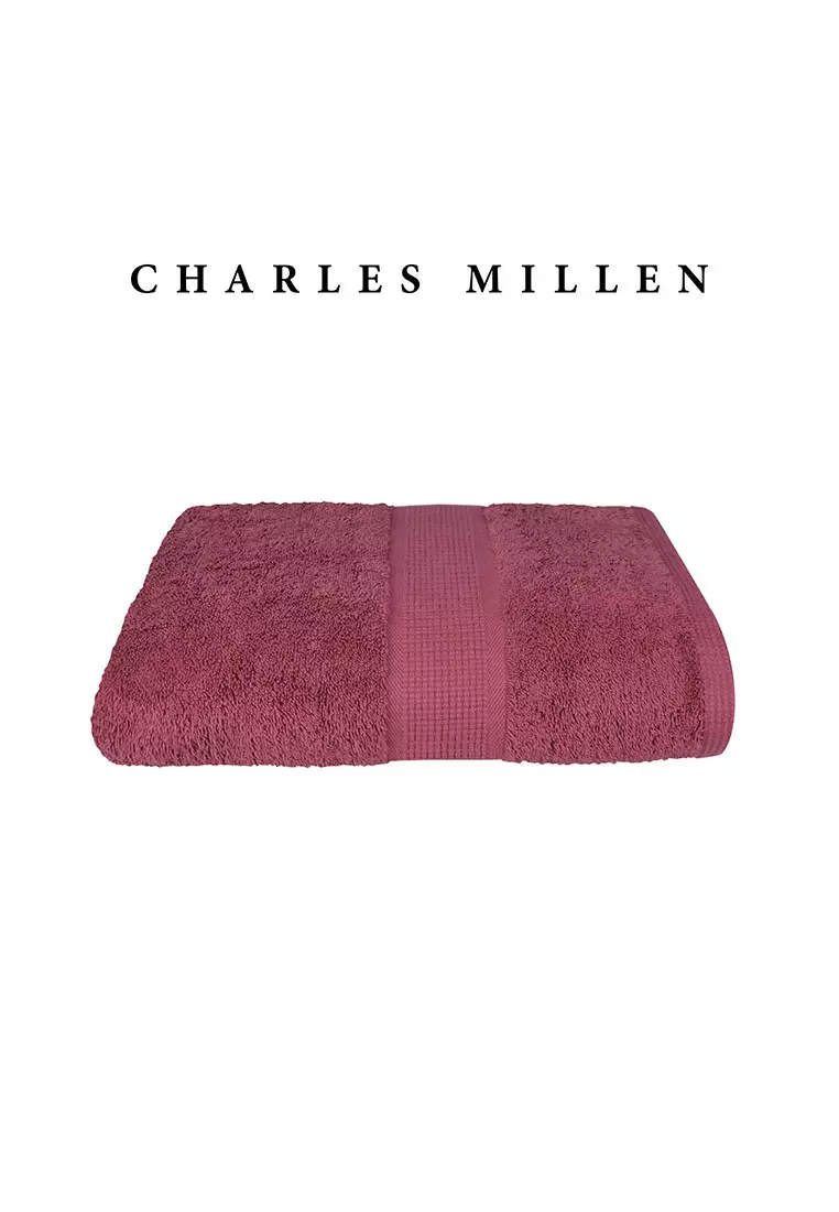 SET OF 2 Suzanne Sobelle By Charles Millen ( Victoria - Bath Towel ) 68cm x 137cm/ 530g.