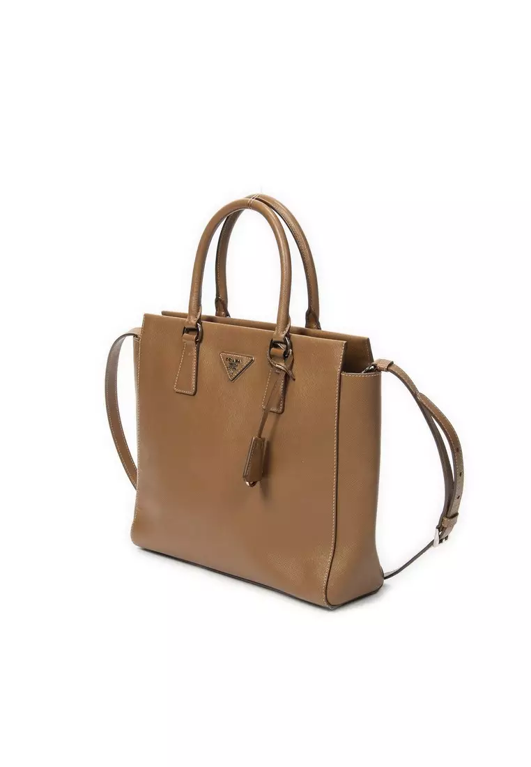 Buy Prada Pre-Loved Square Open Tote 2026 Online | ZALORA