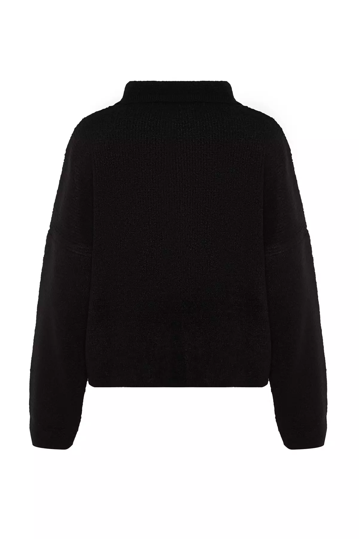 Bomber Jacket Looking Boucle Knit Cardigan