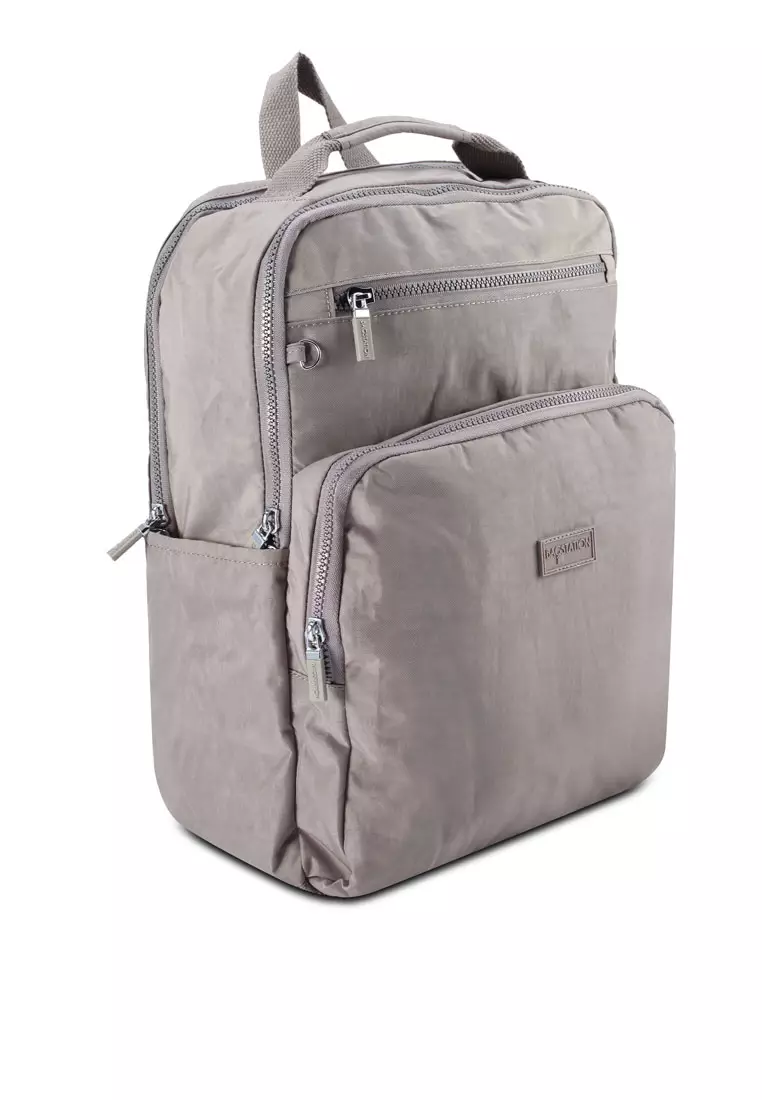 Crinkled Nylon Backpack