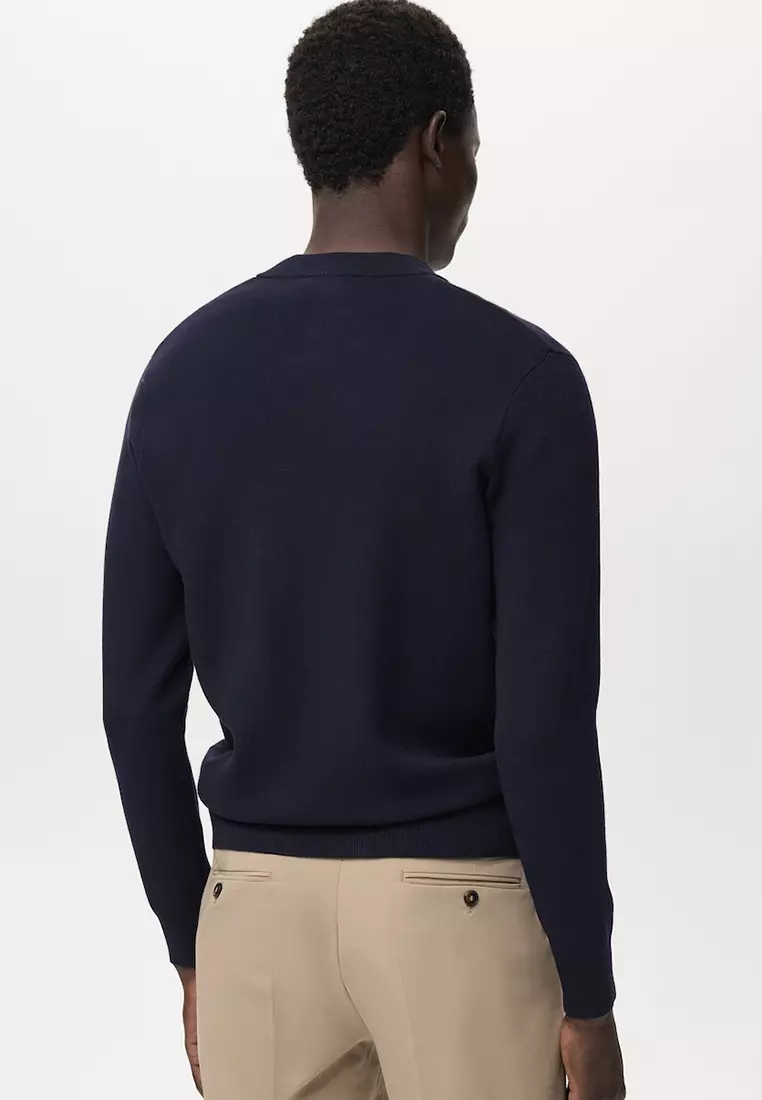 Zipped Knit Cardigan