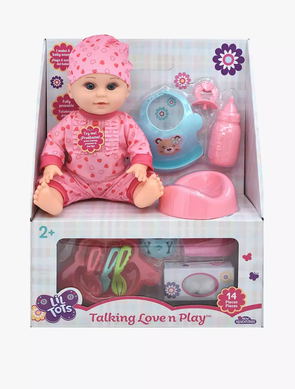BABY DOLLS LIL TOTS TALKING LOVE N PLAY - BD16651