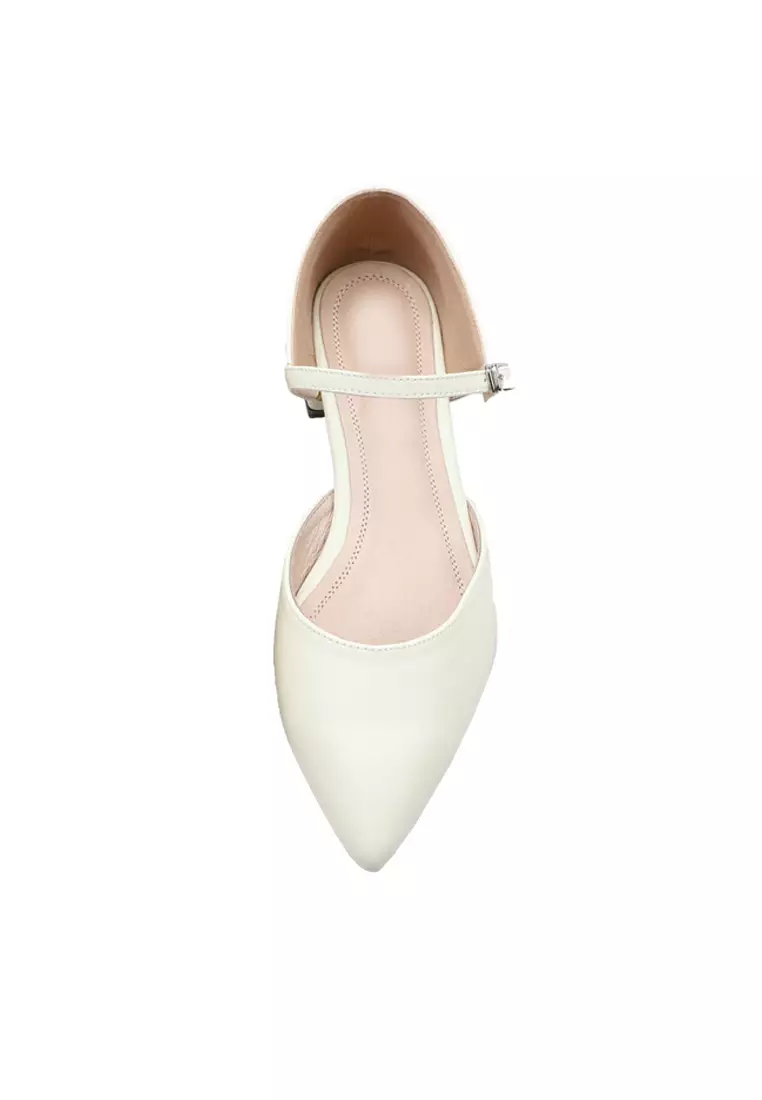 Elegant Pointy Leather Flat Sandals TH688-13