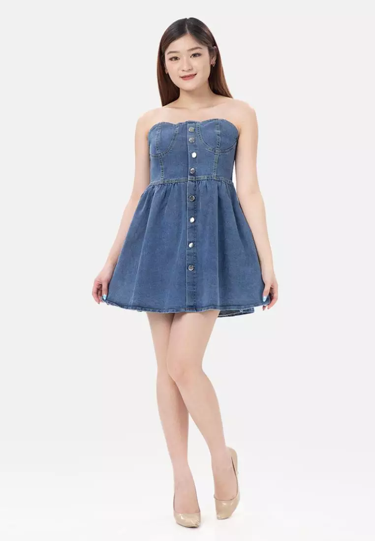 Alice Mini Dress Denim