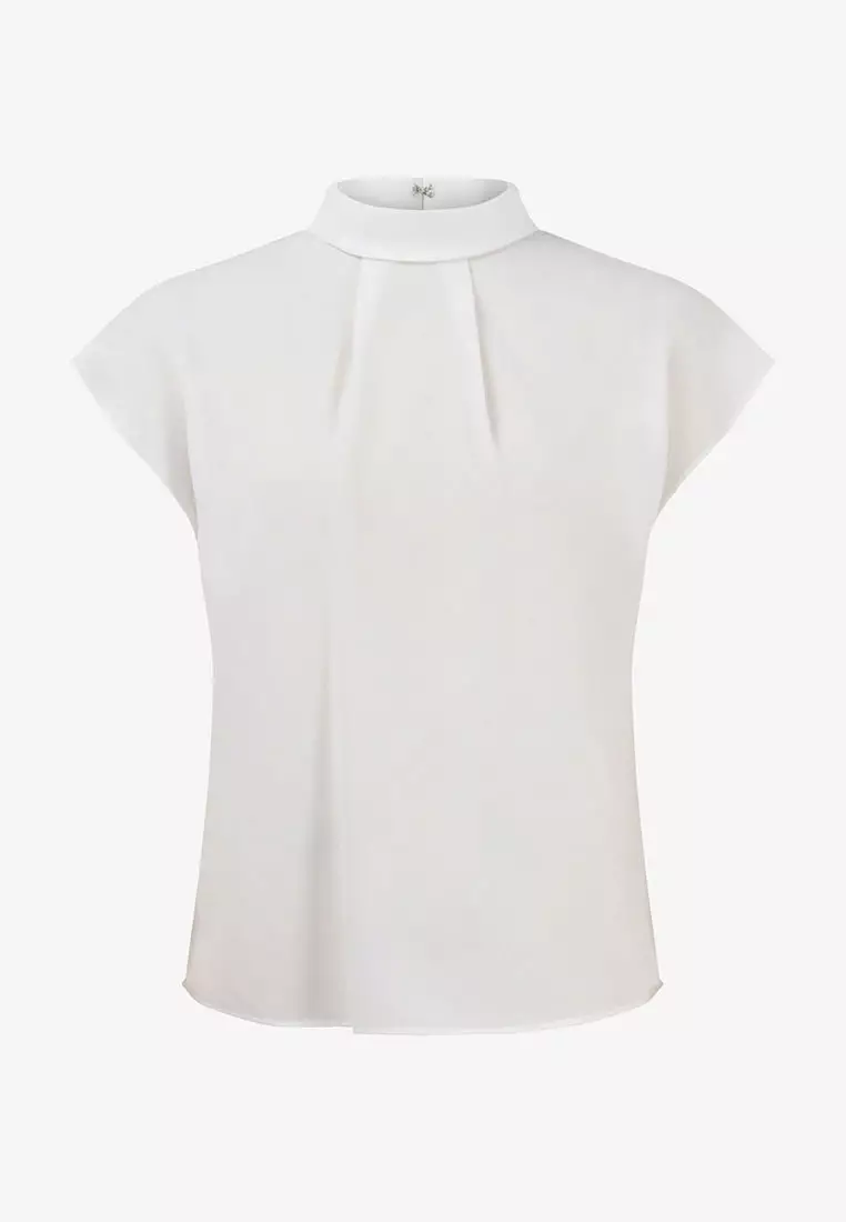 Tiara High Neck Shell Top