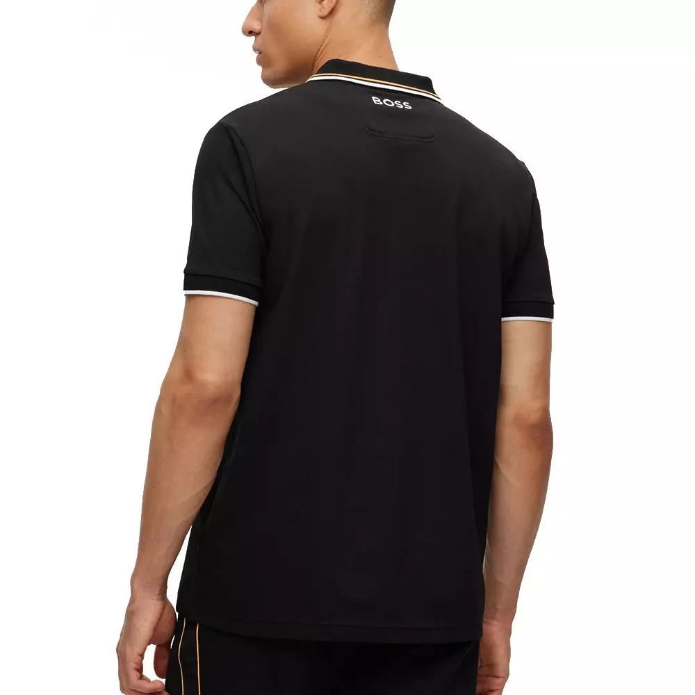 Jual Hugo Boss Hugo Boss Paddy Pro With Contrast Detail Polo Shirt Black Original Zalora