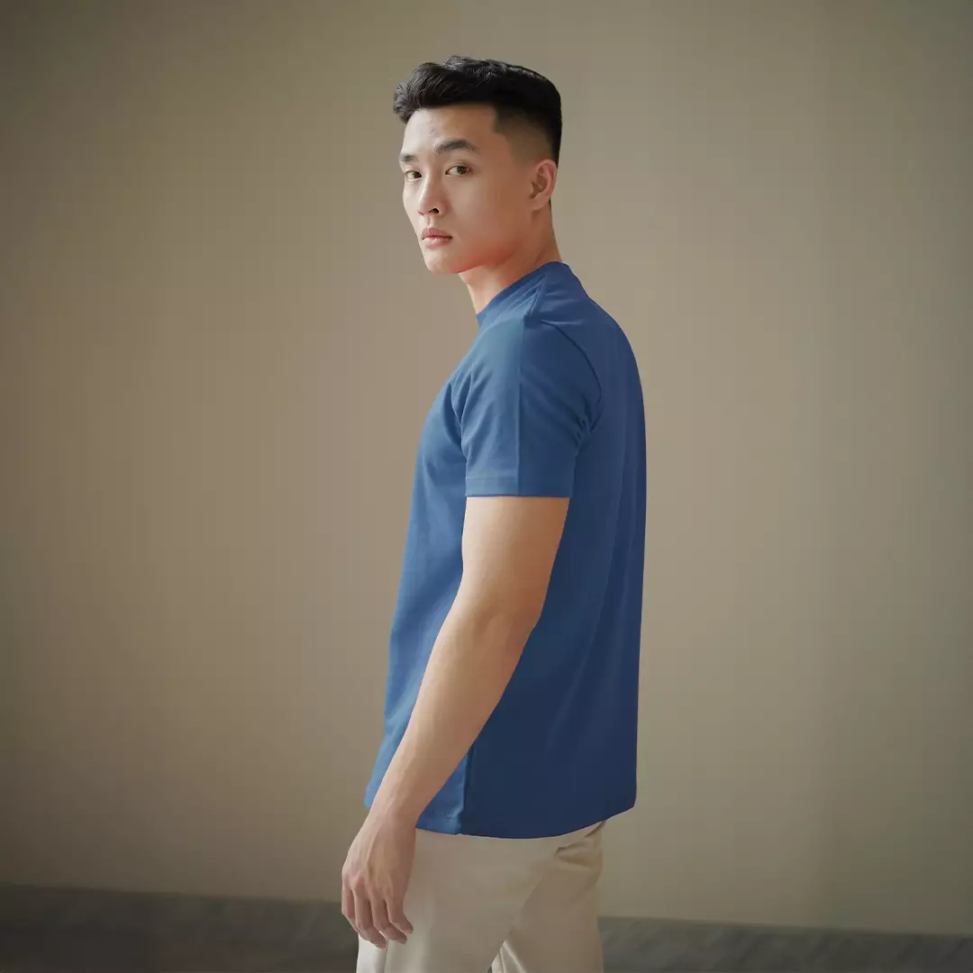 Kale JUNO DENIM/ Cotton Cloudy / Atasan Kaos Pria / Kaos Basic Pria