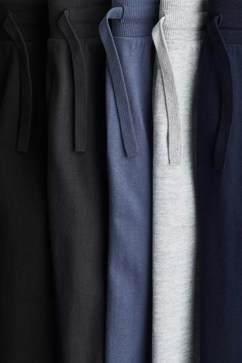 5-pack cotton jersey joggers