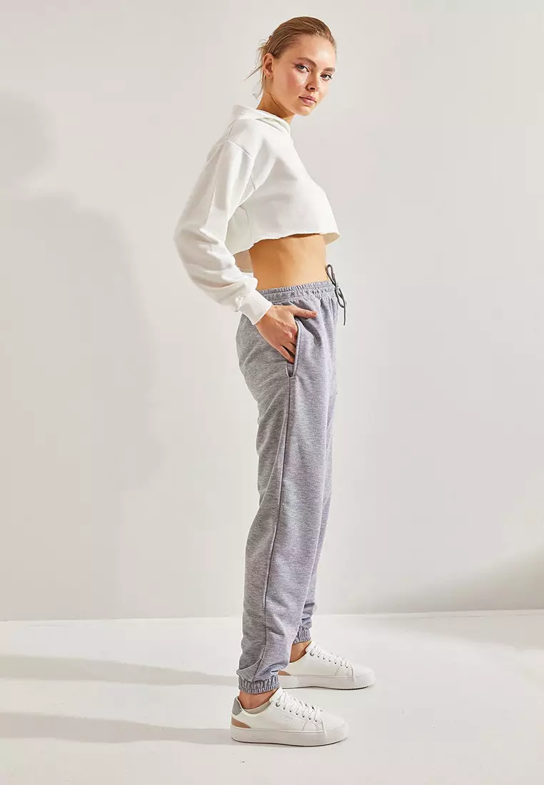 Women's Two Thread Cuff And Elastic Waist Sweatpants