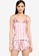 MISSGUIDED pink Tie Strap Cami Top & Shorts Pyjama Set 4D227AA7635478GS_1