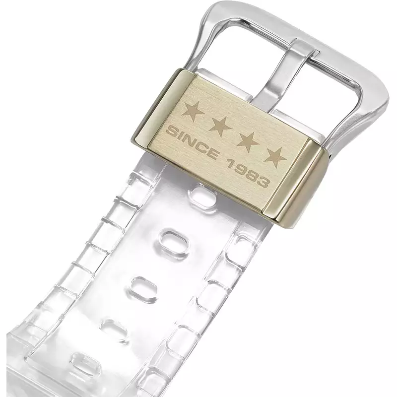 Jam Tangan Pria Casio G-Shock DW-6940RX-7DR 40th Anniversary Clear Remix Digital Transparent Band