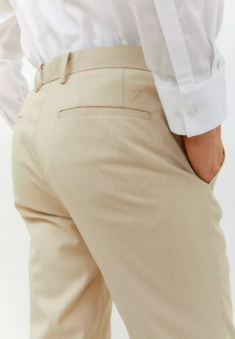 Jobb Torrance-B Celana Panjang Modern Slim Fit Light Khaki