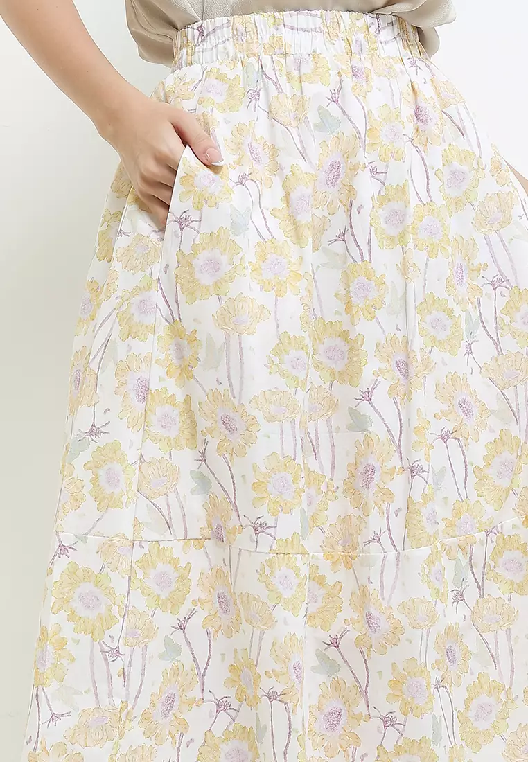 Jual Chic Simple Flo Print Tier Skirt Original 2026 | ZALORA Indonesia