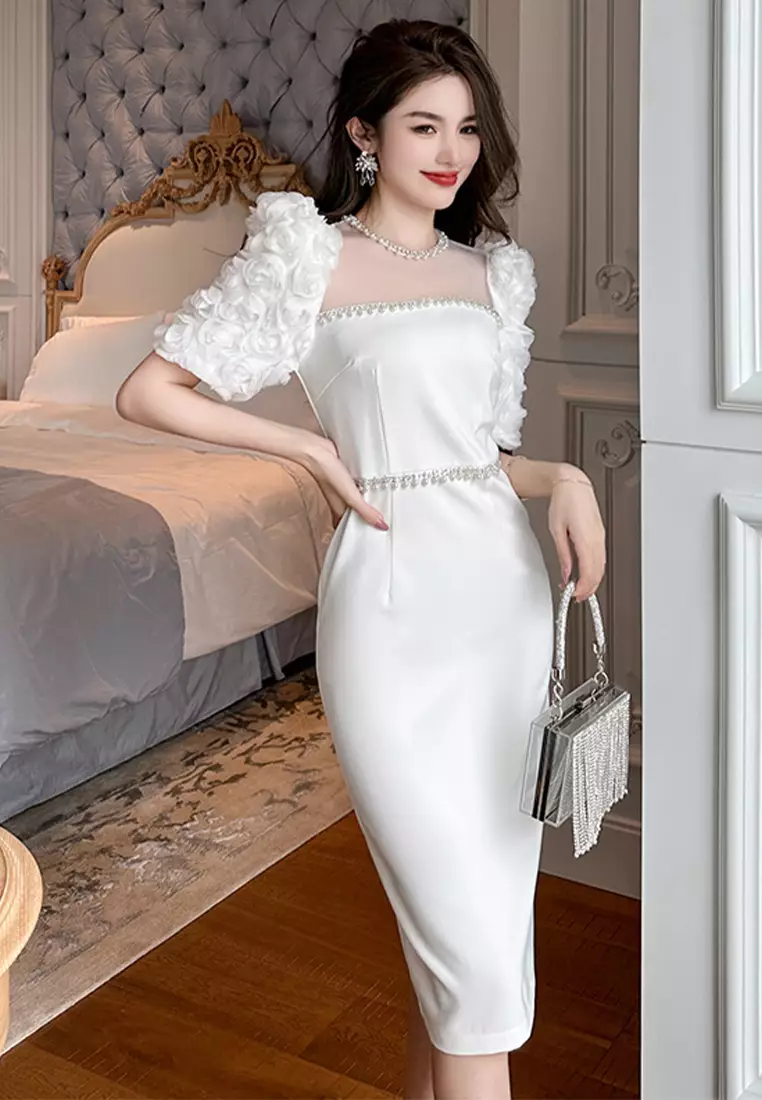 White summer 2025 day dress