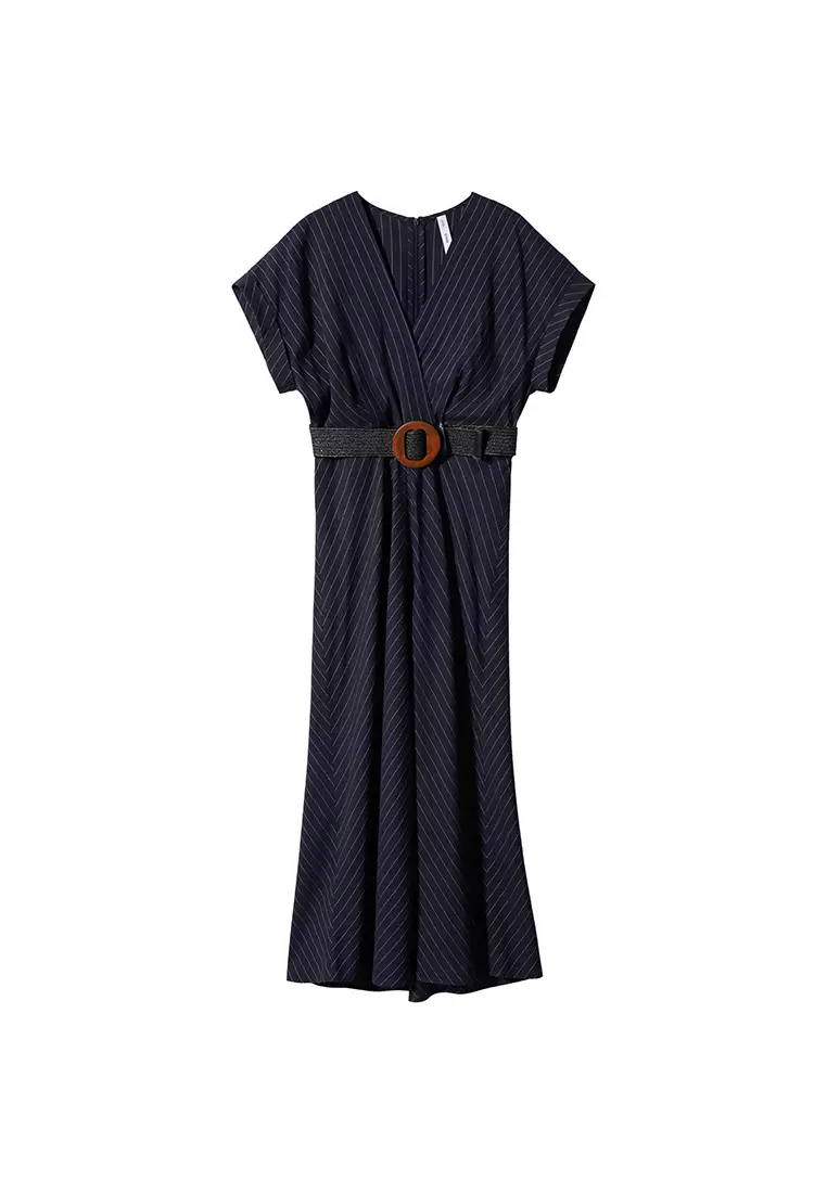 Pinstripe Print Dress