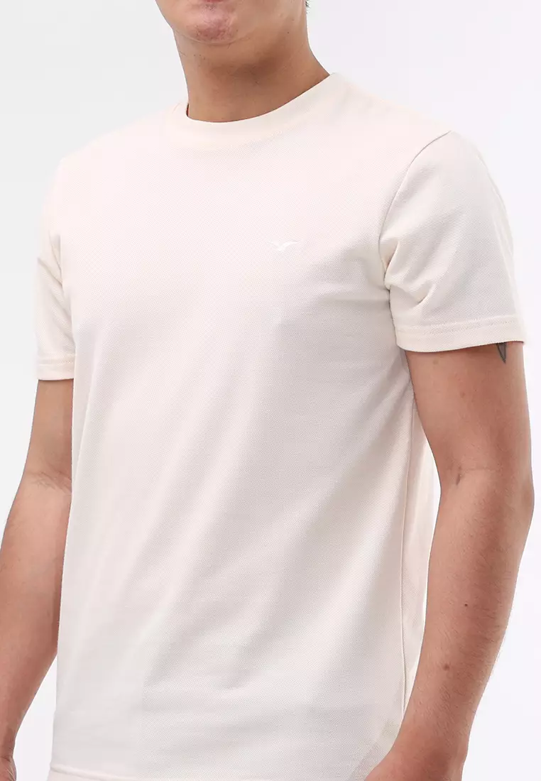 Round Neck Pique Short Sleeve