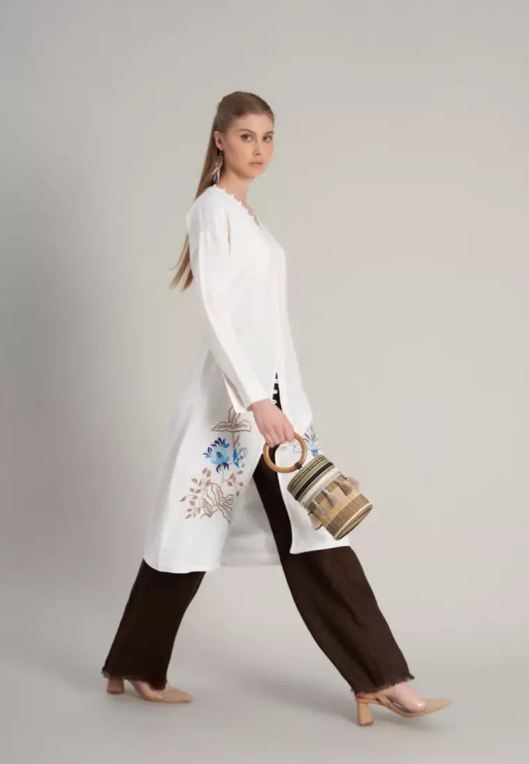 De Soleil Midi Linen Dress