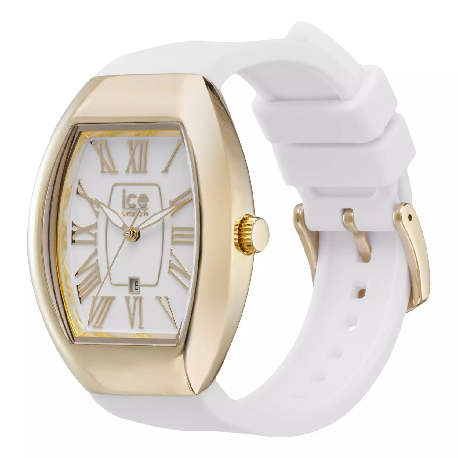 Jam Tangan Wanita Ice Watch ICE Boliday Dome - White Gold 35mm [024049]