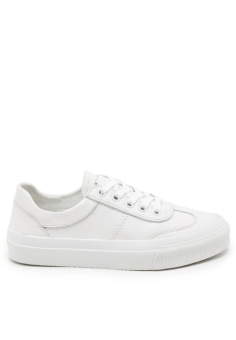 Basic Leather Lace Up Sneakers RX-A07