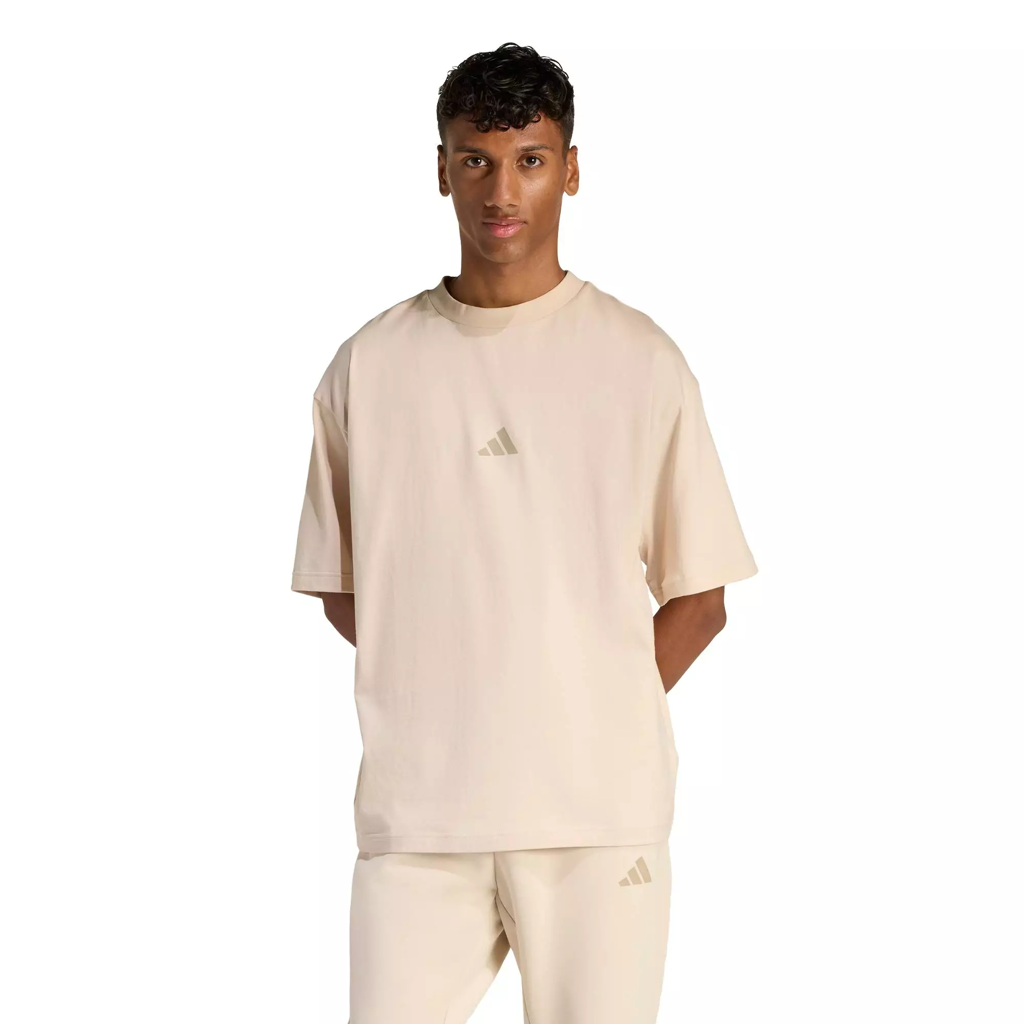 Lifestyle Future Icons Small Logo Tee Men Beige KD7648