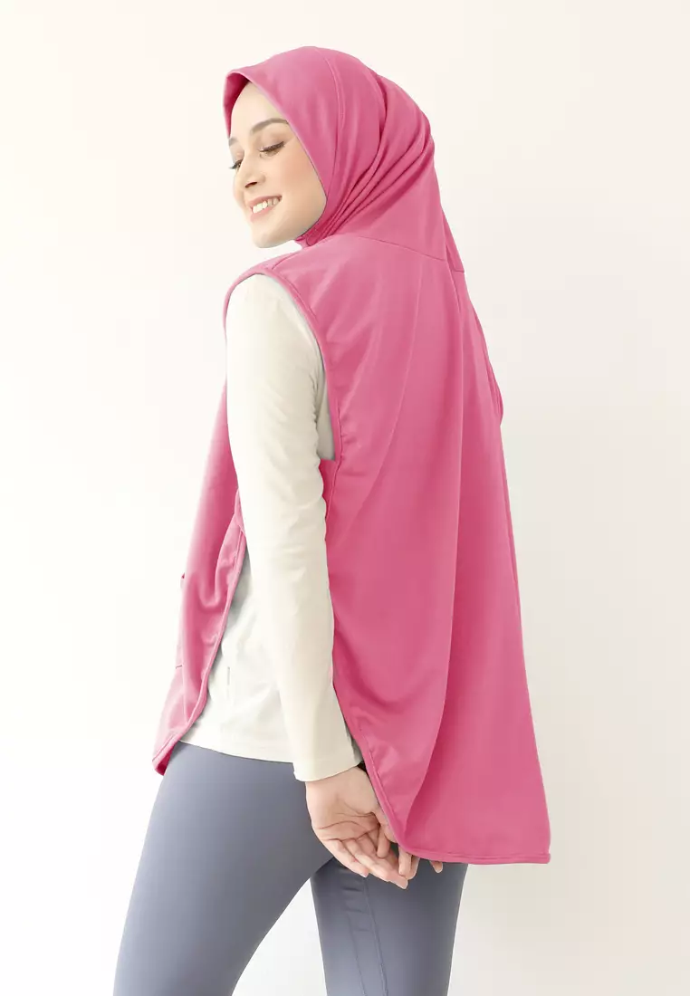 Hijab Vest Olahraga Nara Sporty Pocket - Fanta