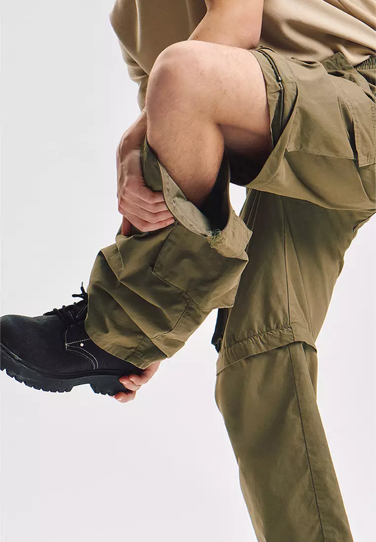 Wide Fit Convertible Cargo Pants