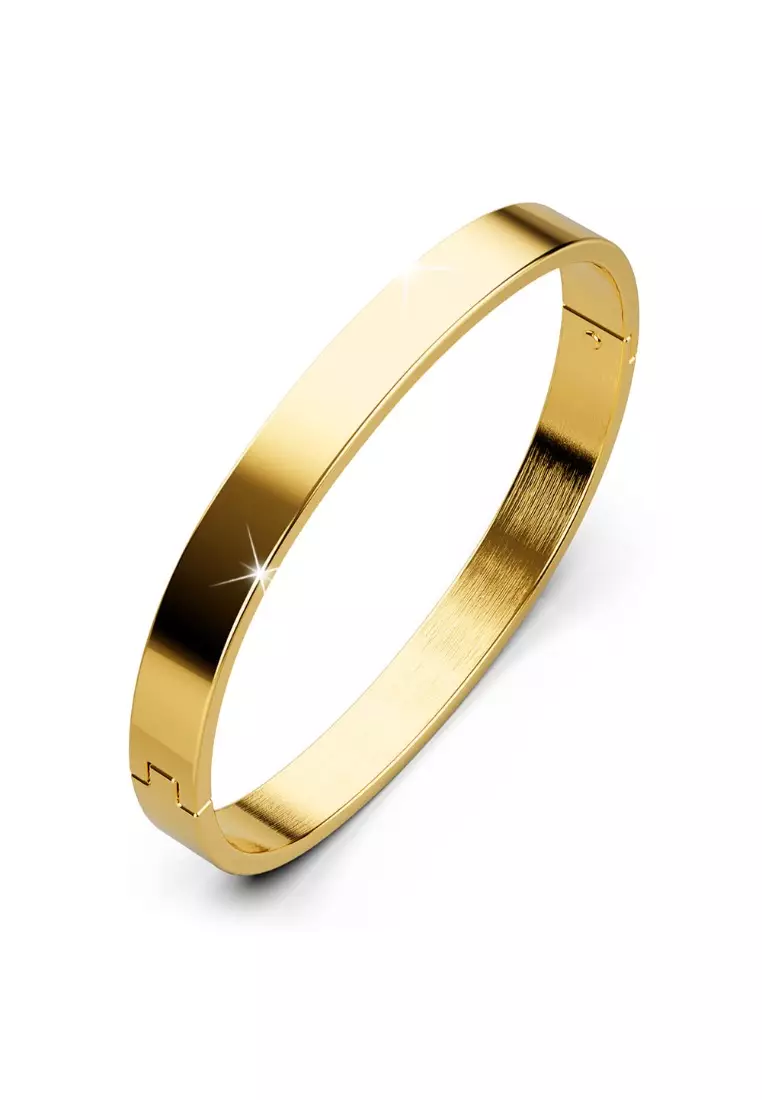 Plain flat gold bangles shop