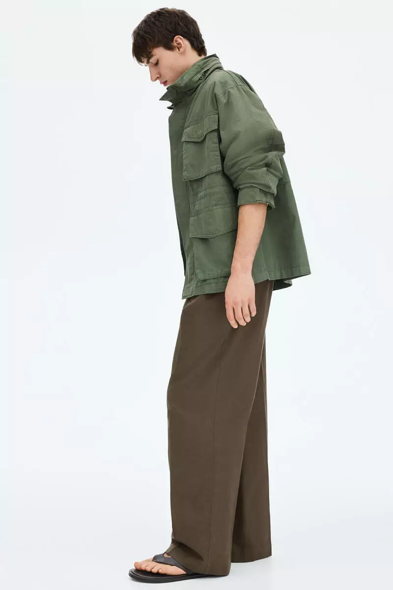 Loose Fit Linen-blend trousers