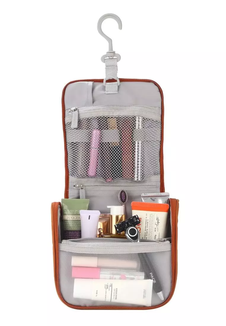 Crossing Waterproof Ripstop Nylon Hanging Toiletry Kit - Brick