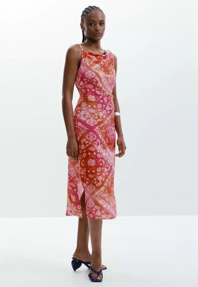 Multicolor bandana dress