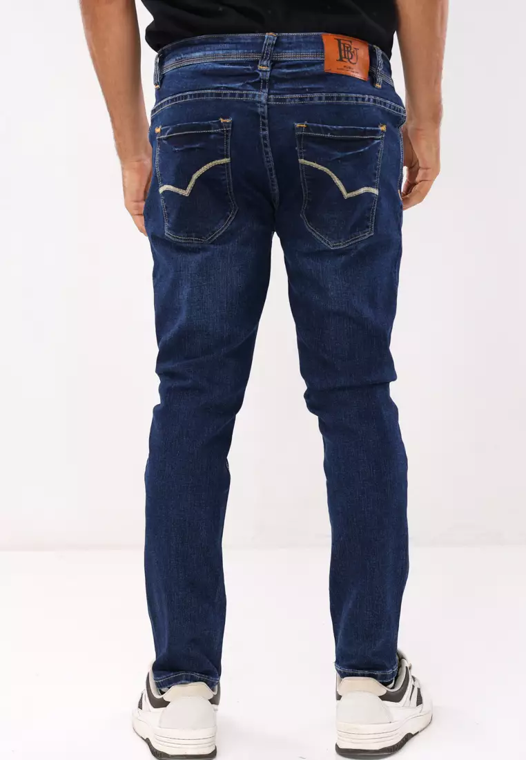 Denim Long Pants Skinny Fit Stretch