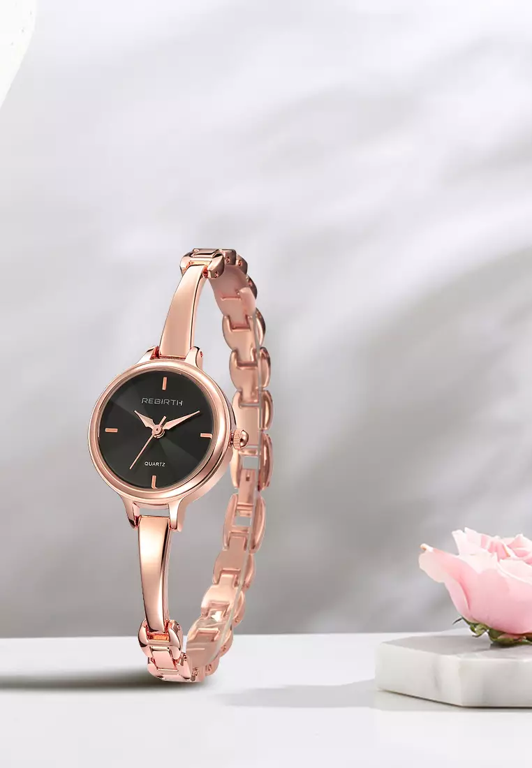 Jam Tangan Wanita Untuk Baja Penuh Gelang Display Kuarsa Tahan Air Jam Tangan Gelang Cewek