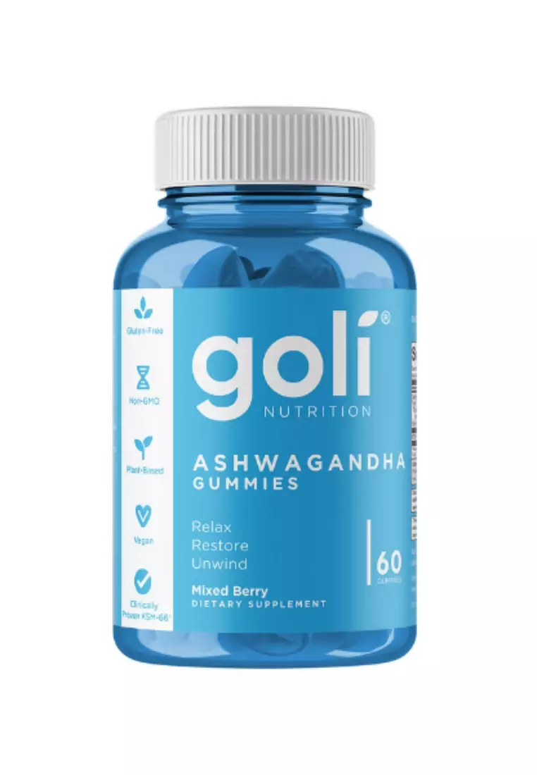 Buy Goli Nutrition Goli Ashwagandha Gummies, Mixed Berries, 60 Gummies,  Non-GMO, Plant-Based, Vegan 2024 Online | ZALORA Philippines