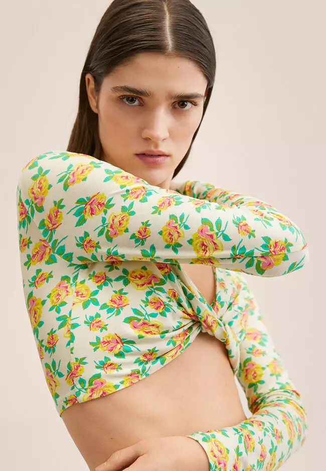 Printed Crop Top